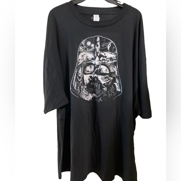 Star Wars Other - High End Darth Vadar Star Wars Graphic T-Shirt Men’s 4XL Black & White Minty